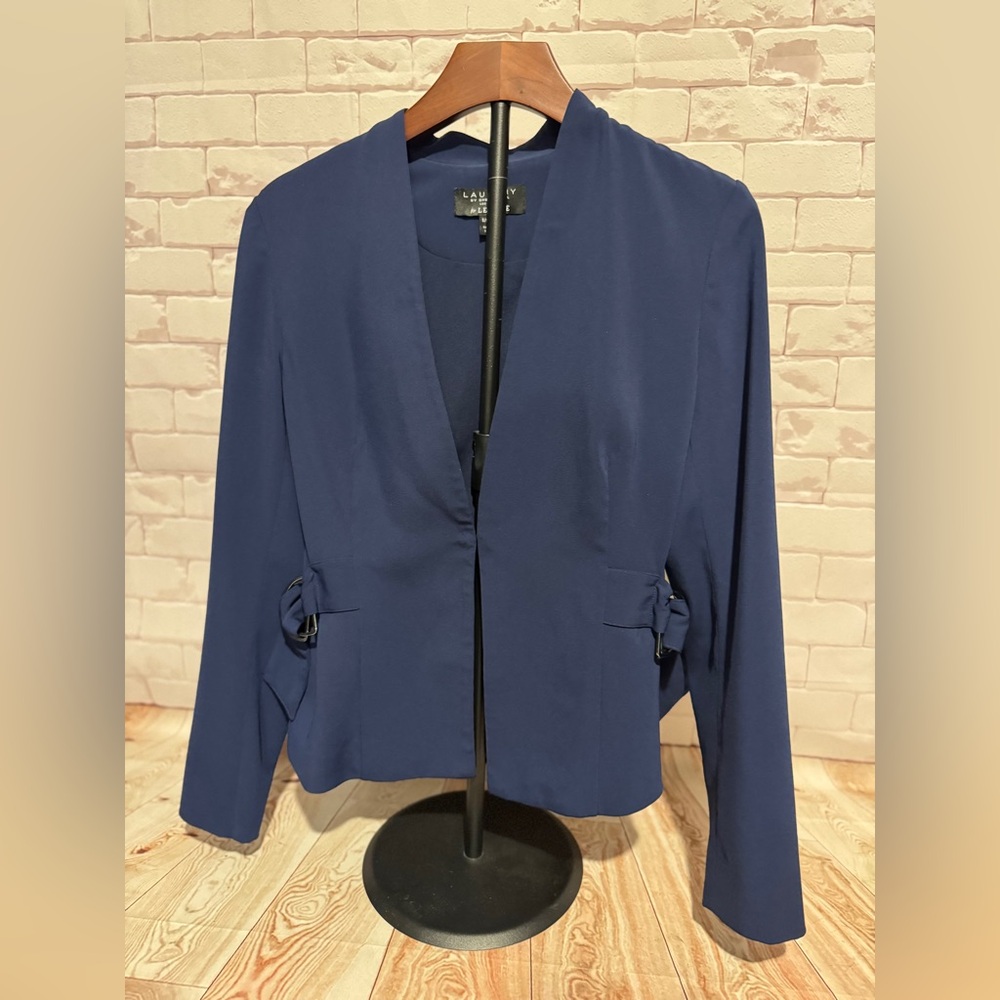 Laundry by Shelli Segal Open-Front Blazer timeless capsule wardrobe Small